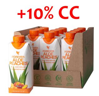 FOREVER ALOE PEACHES NECTAR - 330 ML x 12 PCS